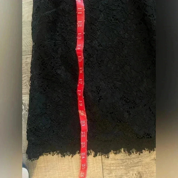 J Crew Lace Sleeveless Blouse, S, Black, Ruffles, Romantic Goth - Picture 7 of 8